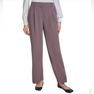 DKNY Women's Mauve Wide Leg Pants